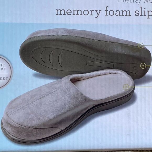 NWB Restor Style Memory Foam Slippers Size M - Picture 1 of 6